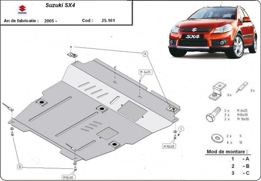 Motor - Metallic Shield Suzuki SX 4, (Cutie de Viteză -Handbuch) (2 mm)