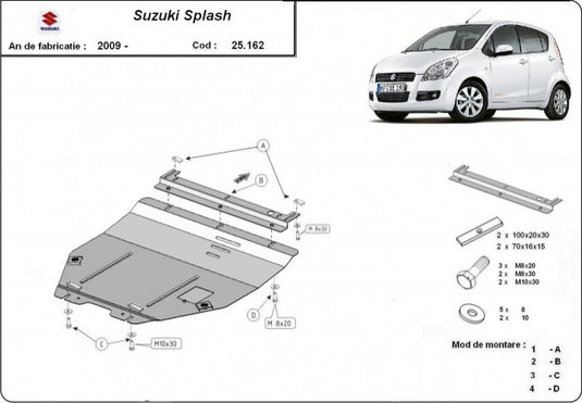 Motor - Metallic Shield Suzuki Spritzer An (2 mm)