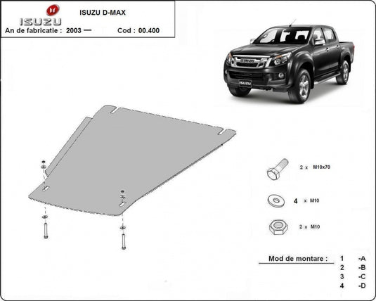 Getriebe - Metallic Shield Isuzu D -Max (3mm)