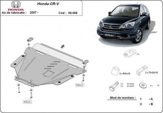 Engine - metallic shield Honda CR-V (2.5mm)