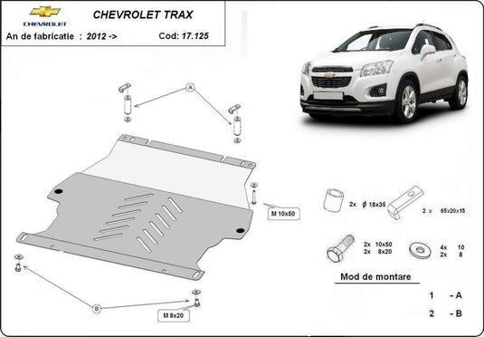 Engine - metallic shield Chevrolet Trax (2mm)