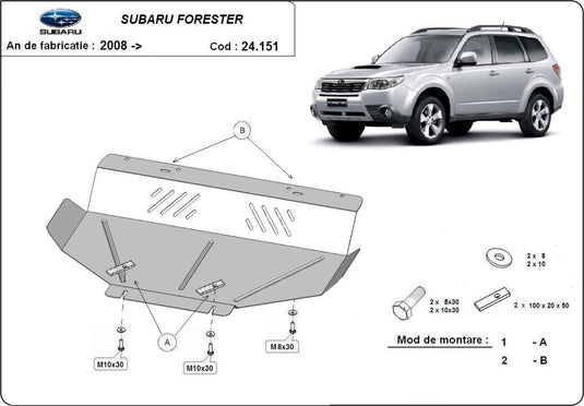 Motor - scut metalic Subaru Forester (2mm)