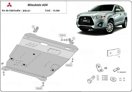 Engine - metallic shield Mitsubishi ASX (2mm)