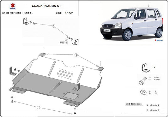 Motor - Metallic Shield Suzuki Wagon R+ (2 mm)
