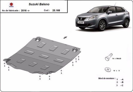 Motor - scut metalic Suzuki Baleno (2mm)