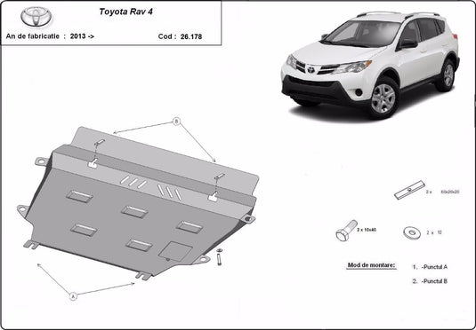 Motore - Metallic Shield Toyota Rav 4 (2 mm)