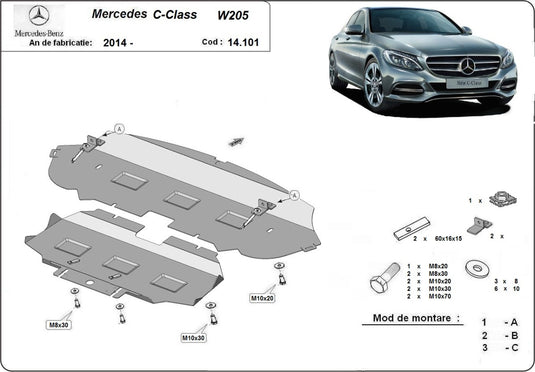 Motore - Classe C Mercedes Mercedes Metallic Mercedes (2 mm)