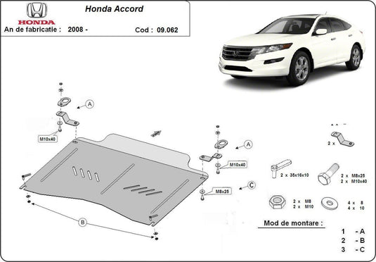 Engine - metallic shield Honda Accord (2mm)