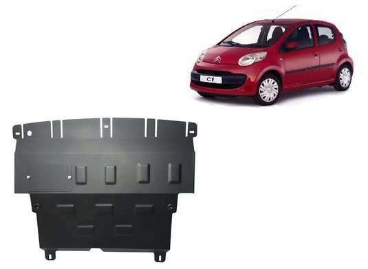 Engine - metallic shield Citroen C 1 (2mm)