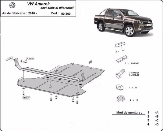 Differenziale e cambio - Volkswagen Amarok (2,5 mm)