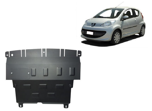 Engine - metallic shield Peugeot 107 (2mm)