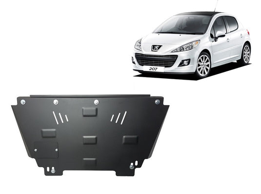 Engine - metallic shield Peugeot 207 (2mm)