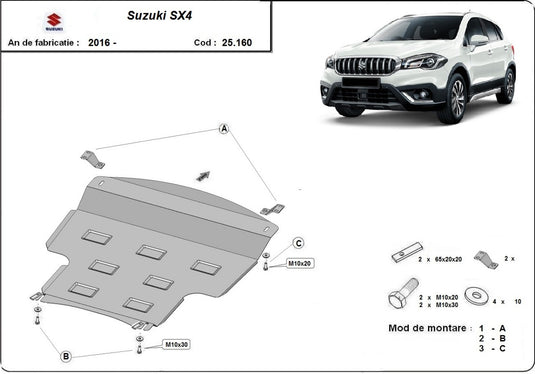 Motor - Metallic Shield Suzuki SX 4 (2 mm)