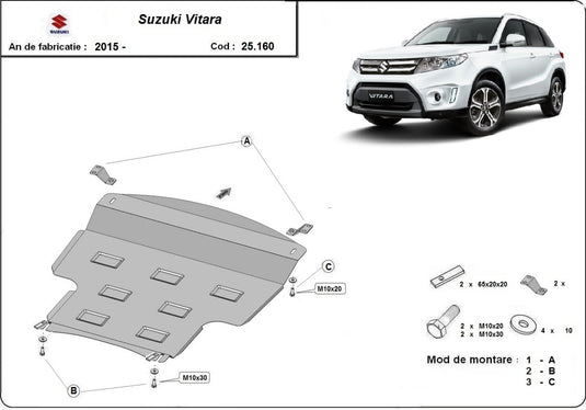 Motor - Metallic Shield Suzuki Vitara (2 mm)