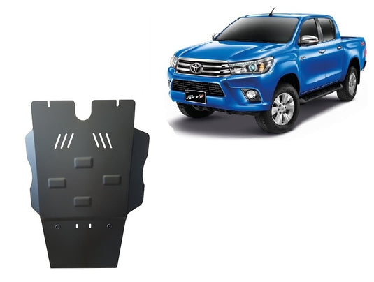 Boîte de vitesses - bouclier métallique et filtre à particules Toyota Hilux Revo (2.5mm)