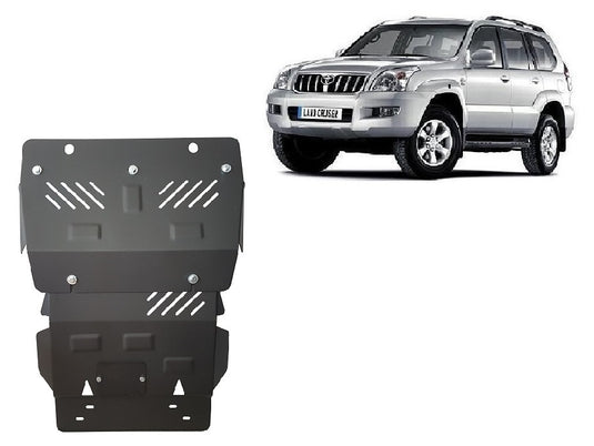 Moteur - bouclier métallique Toyota Land Cruiser J120 (2 mm)