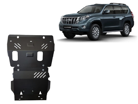 Moteur - bouclier métallique Toyota Land Cruiser 150 (2,5 mm)