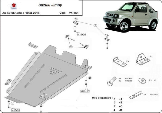 Getriebe - Metallic Shield Suzuki Jimny (3mm)