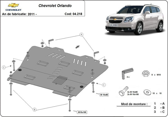 Engine - metallic shield Orlando (2mm)