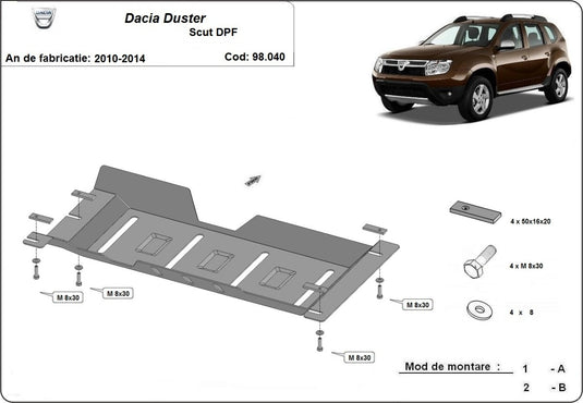 SCUT -FilTru -Partikel Dacia Duster (3 mm)