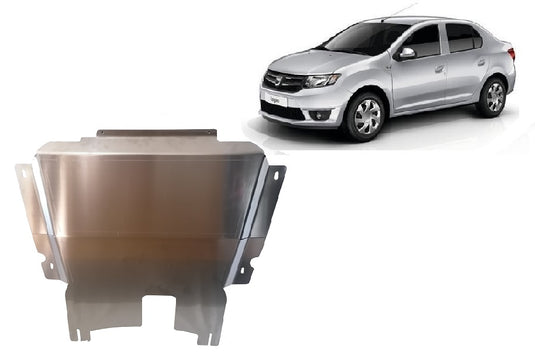 Motore - METALLIC SHIELD ALUMINUM Dacia Logan 2 (4 mm)