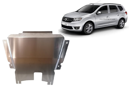 Motore - METALLIC SHIELD ALUMINUM Dacia Logan MCV (4mm)