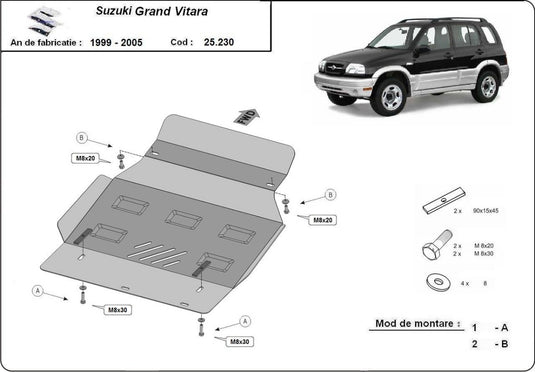 Motor - Metallic Shield Suzuki Grand Vitara (3 mm)