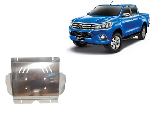 Moteur - Bouclier en aluminium Toyota Hilux Revo (6 mm)