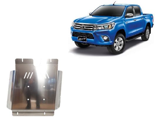 Boîte de vitesses - blindage métallique aluminium Toyota Hilux Revo (6 mm)