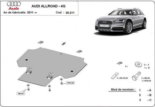 Scut cutie de viteza Audi A6 All Road (2mm)