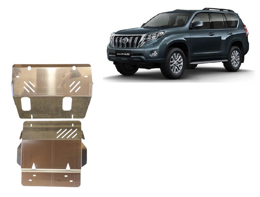 Moteur - Bouclier en aluminium Toyota Land Cruiser 150 (6 mm)
