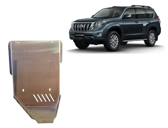 Boîte de vitesses - blindage métallique en aluminium Toyota Land Cruiser 150 (6 mm)