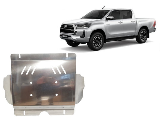 Moteur - Bouclier en aluminium Toyota Hilux Invincible (6 mm)