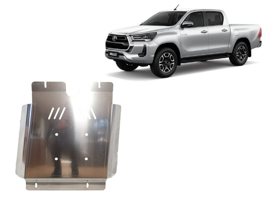 Boîte de vitesses - blindage métallique aluminium Toyota Hilux Invincible (6 mm)