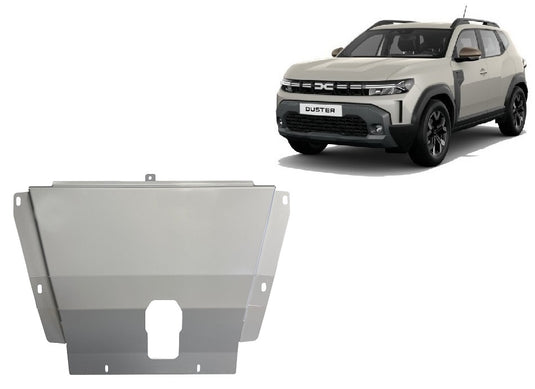 Motor - Aluminiumschild Dacia Duster - 4x2 + 4x4 (4 mm)