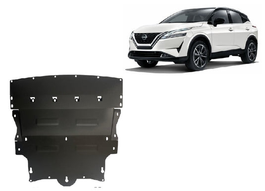 Engine - metallic shield Nissan Qashqai J12 (2mm)