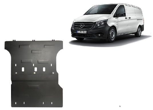 Engine - metallic shield Mercedes V-Class W447 - 2.2 D 4x2 (tracțiune spate) (2.5mm)