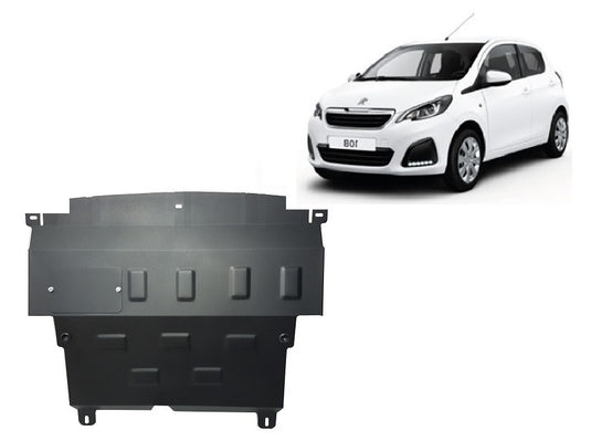 Engine - metallic shield Peugeot 108 (2mm)