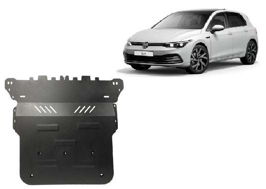 Engine - metallic shield VW Golf 8 (2mm)