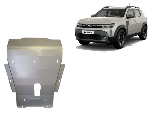 Motor - Aluminiumschild Dacia Duster - 4x4 (4 mm)