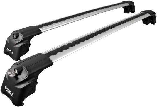 Dachregalkreuzstangen Schildkrötenluft-V2, silberne Farbe, für BMW X2 (F39) SUV 18- gewidmet