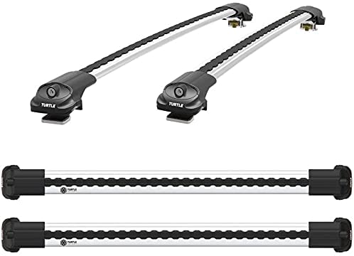 Dachregalkreuzstangen Schildkrötenluft-V1, schwarze Farbe, für Dacia Duster (HS) SUV 14-17 gewidmet