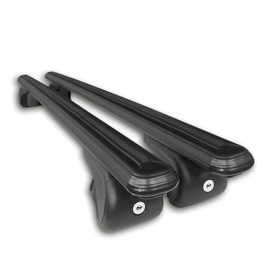 Set Bare Transversale Portbagaj Bold Bar V1, Culroare NeaGra, Widmung Pentru Audi A4 Allroad SW 2008-2016