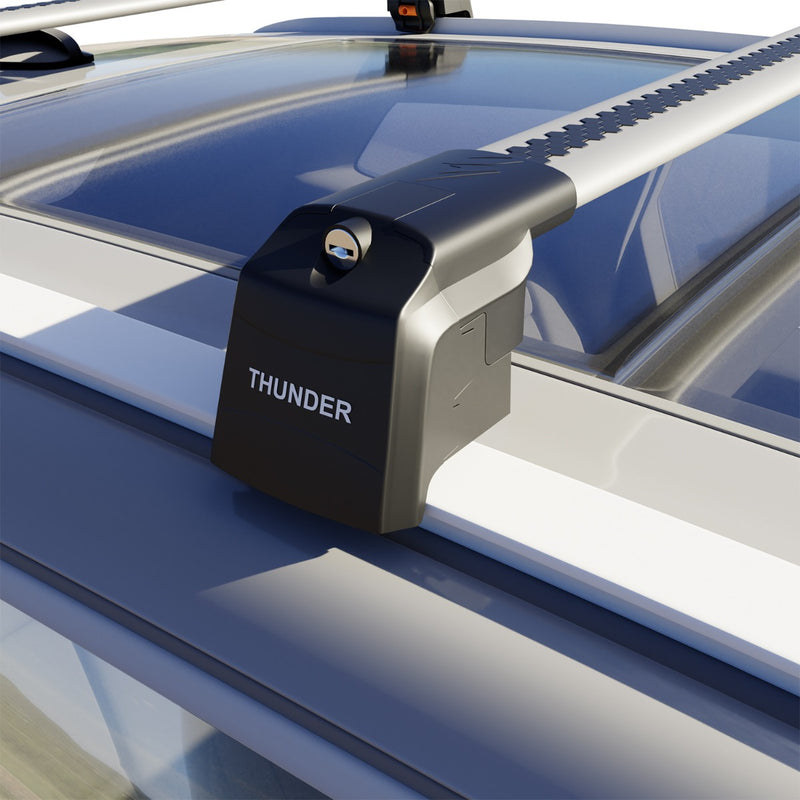 Încărcați imaginea în vizualizatorul Galerie, Bare transversale pentru portbagaj, TRX2+-98-102, culoare argintie, dedicate BMW X3 G01 2018-2023