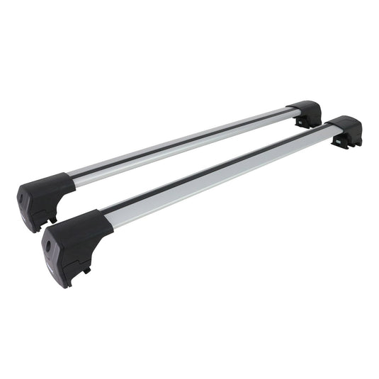 Set of wingbar roof rack cross bars, Black color, designed for BMW X3 G01 2018-2023
