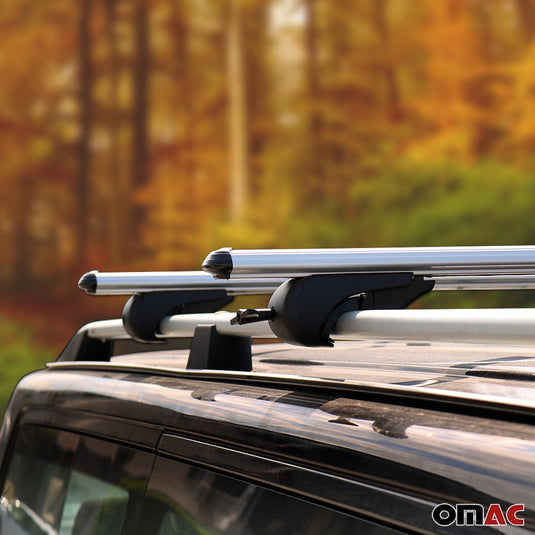 Set of wingbar roof rack cross bars, Black color, designed for Dokker C-Max Tucson