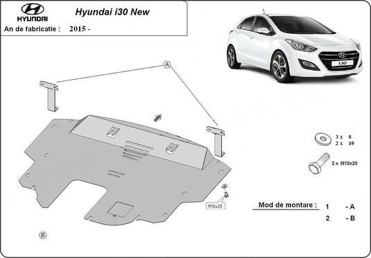 Engine metal shield - Hyundai i30 (2015-)