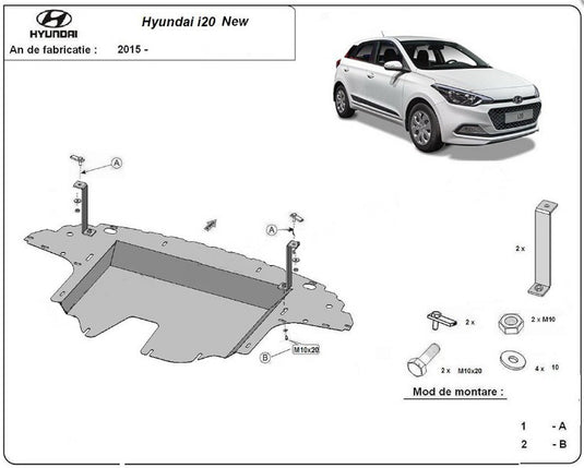 Engine metal shield - Hyundai i20 GB (2014-)