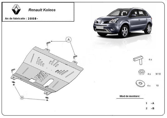 Engine metal shield - Renault Koleos (2011-)