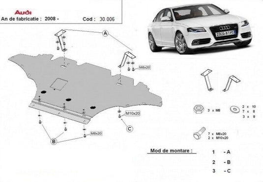 Engine metal shield - Audi A4 B8 8K (2011-2015)